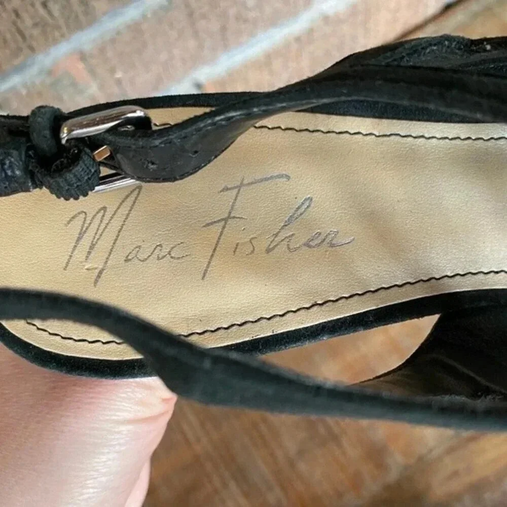Marc Fisher, Trinaa Suede Platform‎ Heels in Black